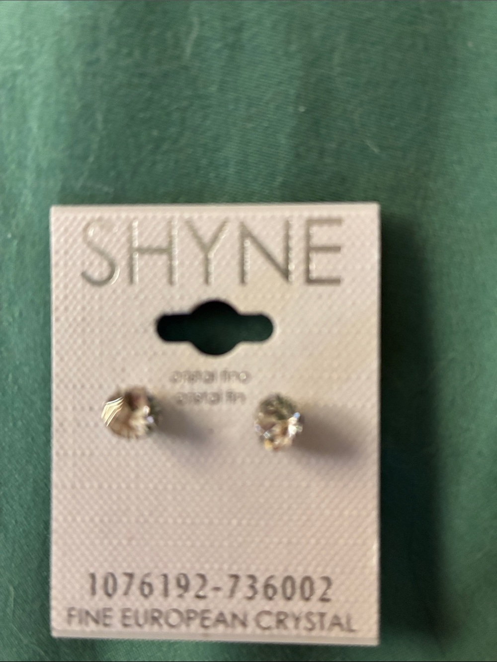 Shyne Clear Crystal Stud Earrings by